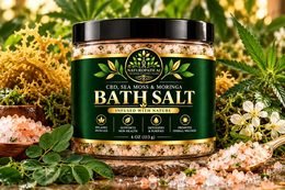 CBD, Sea Moss & Moringa Bath Salt jar