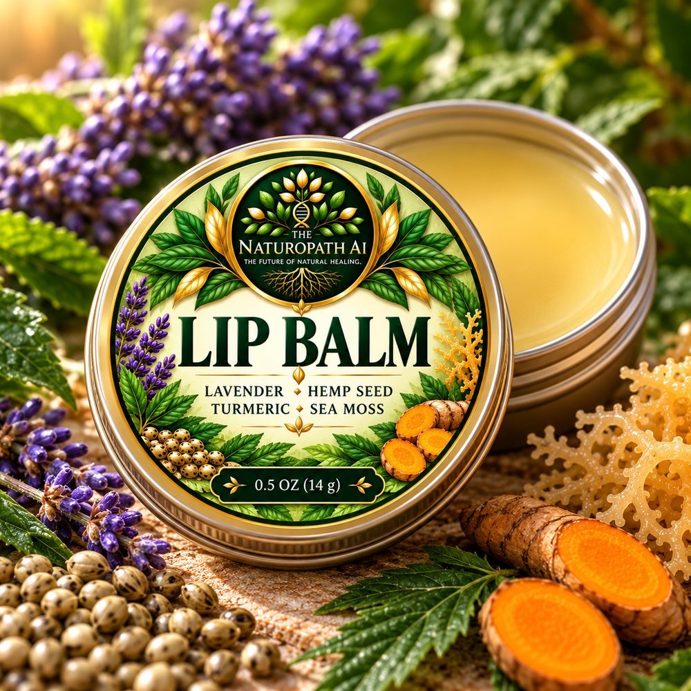 Naturopath AI Lip Balm tin